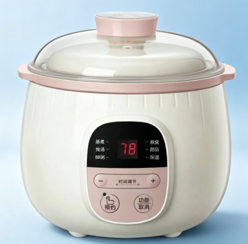 Baby Food Steamer - 0.8L 아기용 죽 제조기 자동 세라믹