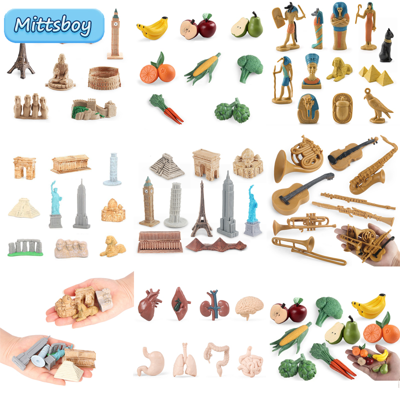 Baby Food Vegetables - 몬테소리 수학 장난감, 시뮬레이션 빌딩 모델,