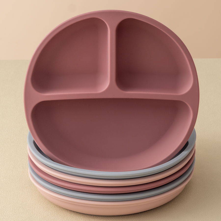 Baby Food Tray - 1PCS 아기 빨판 실리콘 식사 접시