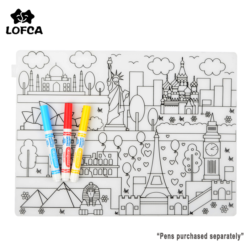 Baby Food Tray - 실리콘 아기 플레이스 매트 1pc 아기