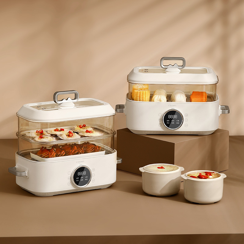 Baby Food Steamer - 10L 3-in-1 전기 찜기 - 다기능