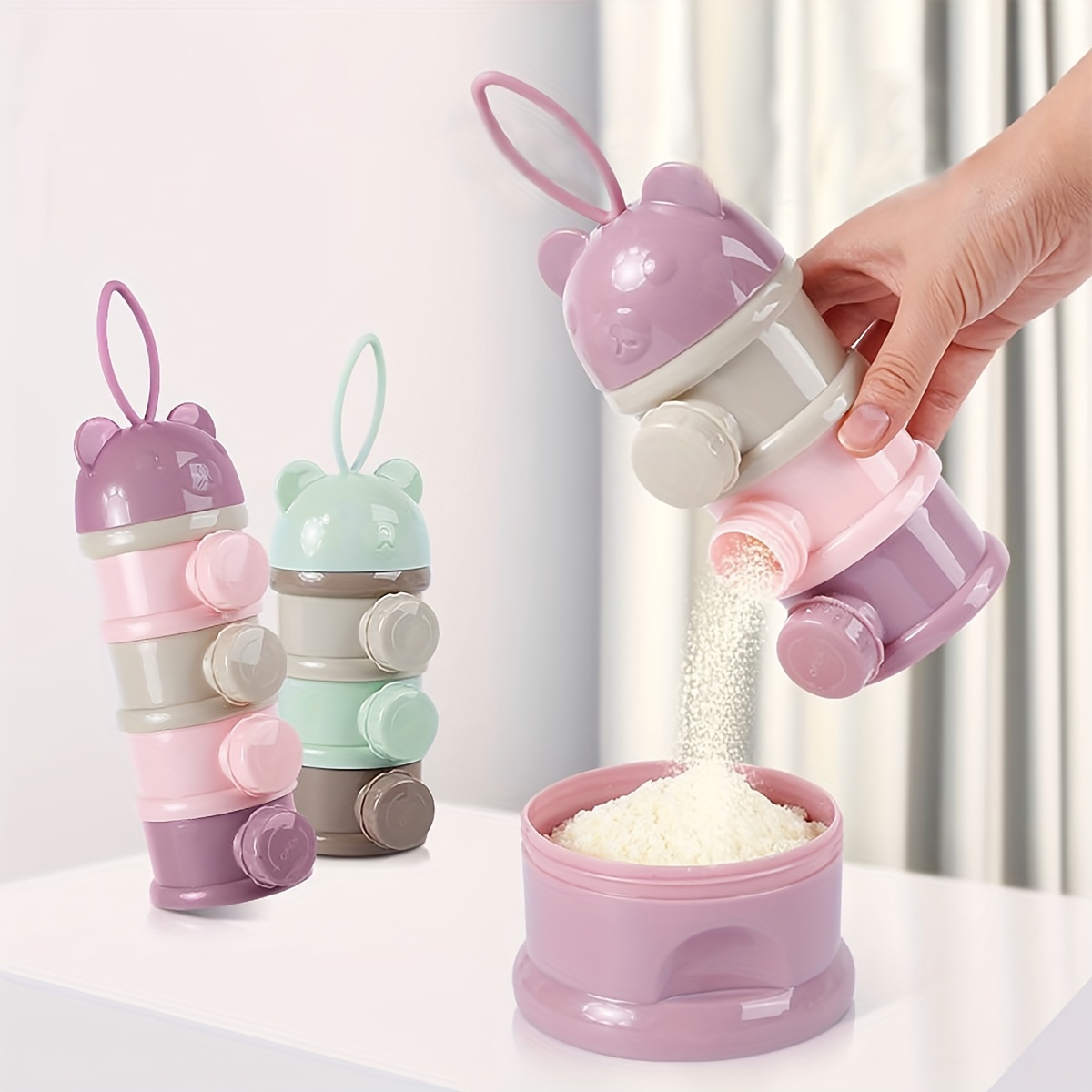스트랩이 있는 대용량 아기 분유 용기, 분유 디스펜서, - Baby Food Nan 리뷰 및 가격