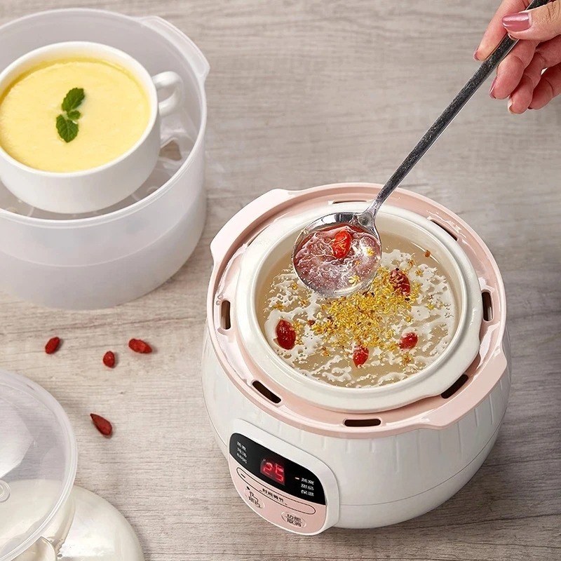 0.8L 아기용 죽 제조기 자동 세라믹 찜솥 200W  - Baby Food Steamer 리뷰 및 가격
