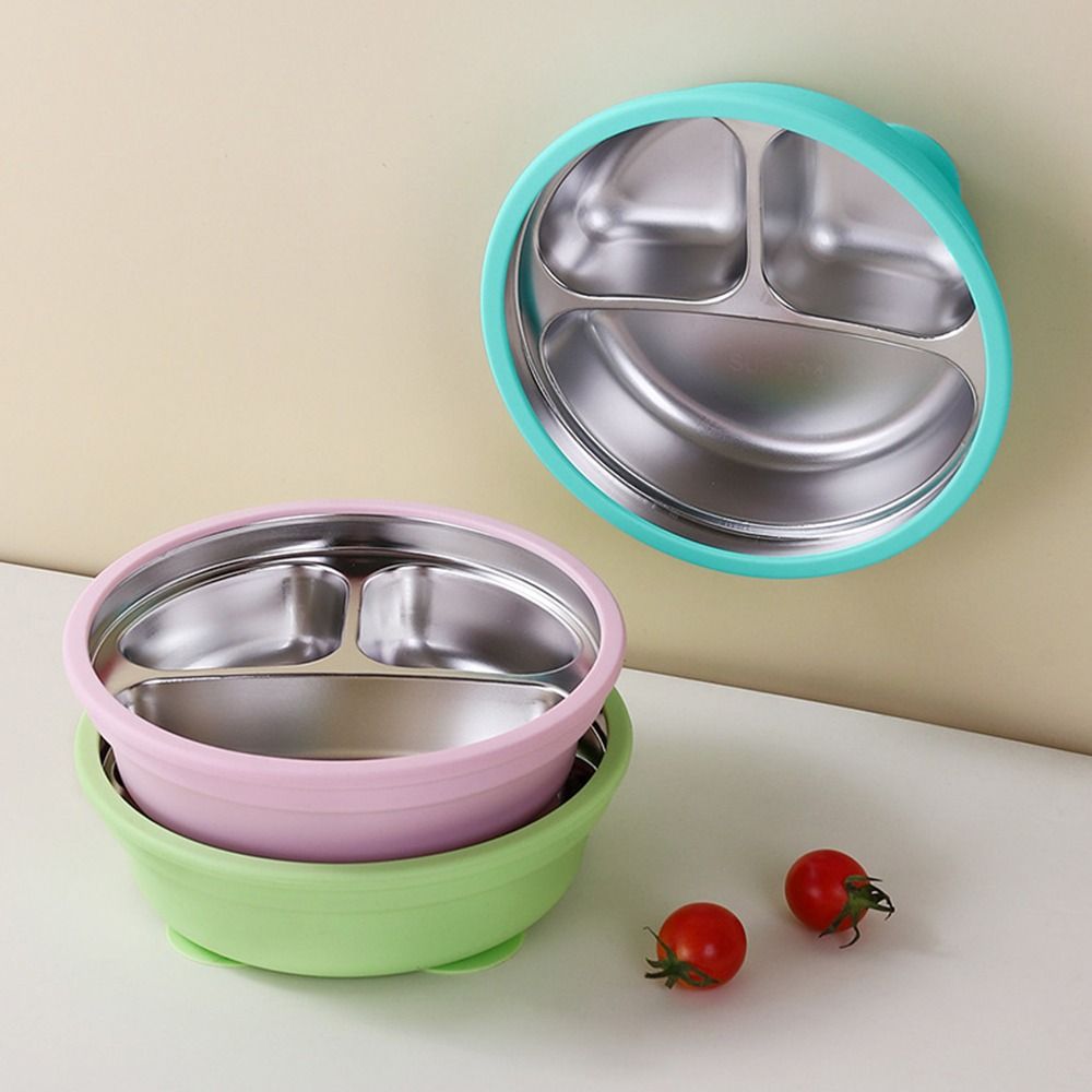 실리콘 흡착판 아기 식판, 304 스테인리스 스틸 3칸 - Baby Food Grater 리뷰 및 가격