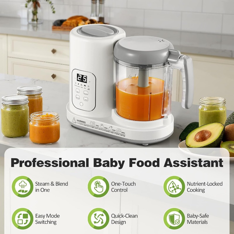 이유식 제조기 스티머 블렌더 4 in 1 자동 스팀 블 - Baby Food Steamer 리뷰 및 가격
