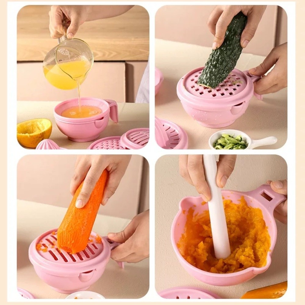 단색 아기 음식 분쇄기 수제 다기능 과일 퓨레 그레이터 - Baby Food Vegetables 리뷰 및 가격
