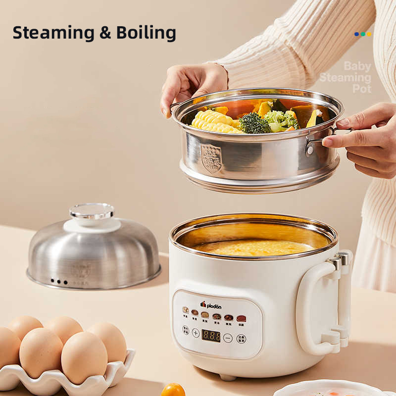 1.6L 전기 요리 냄비 멀티쿠커 미니 핫팟 접이식 손 - Baby Food Steamer 리뷰 및 가격