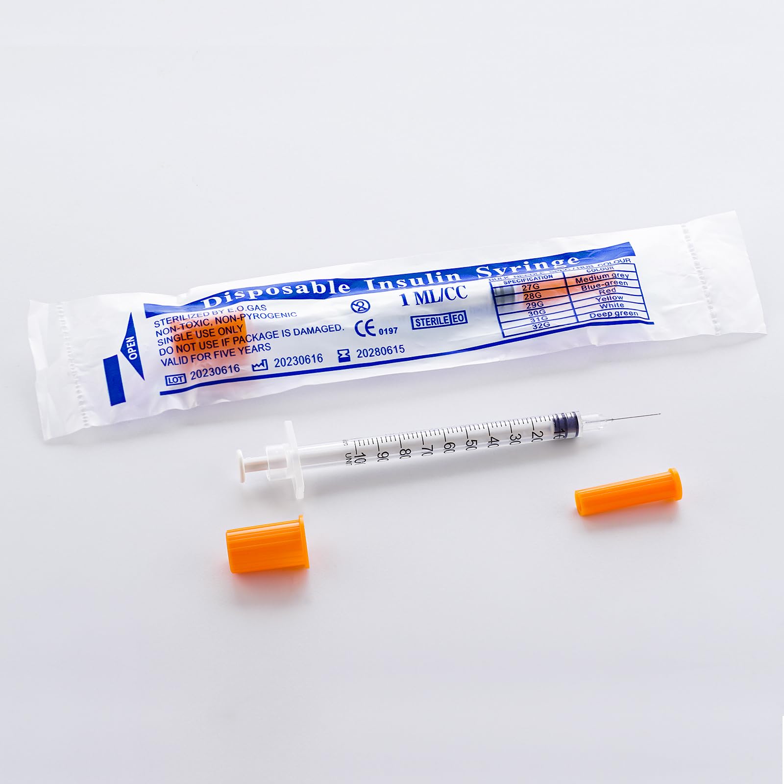 30개/팩, 1ml 멸균 인슐린 주사기(29G 30G  - Baby Food Allergy Rash 리뷰 및 가격