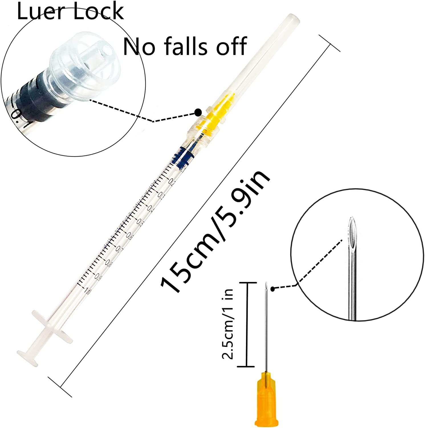 바늘이 있는 일회용 주사기 1ML 3ML 과학 실험실  - Baby Food Allergy Rash 리뷰 및 가격