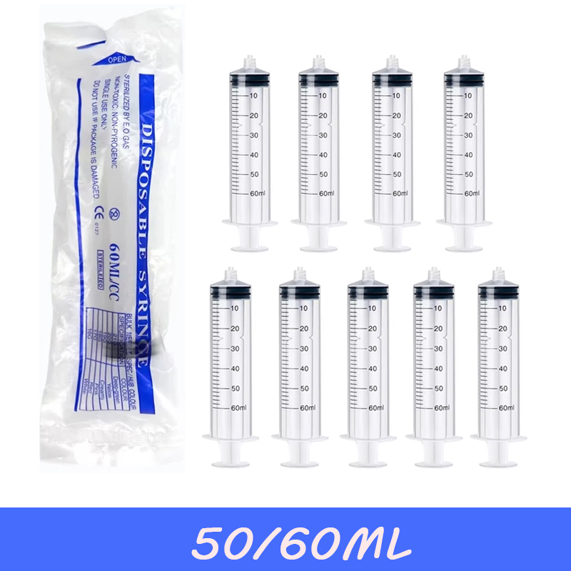 5-20Pcs 60ml 루어락 주사기 바늘이 없는 멸균 - Baby Food Allergy Rash 리뷰 및 가격
